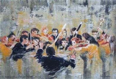 Orchestra painting